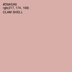 #D9AEA9 - Clam Shell Color Image